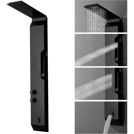 homevacious 4 in 1 stainless steel multi function shower panel.webp