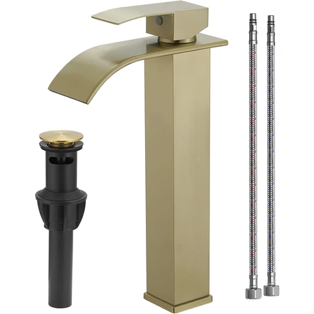 homevacious tall modern waterfall bathroom faucet.webp